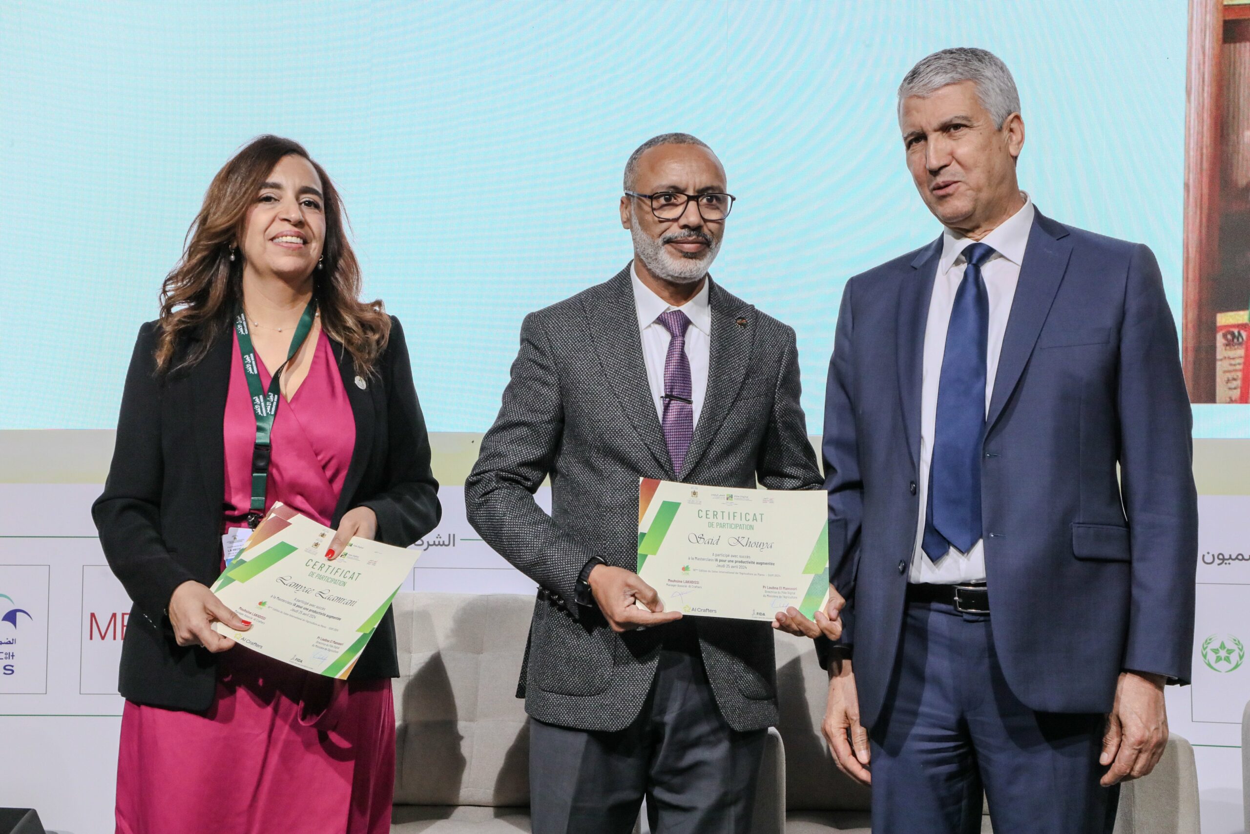 Les lauréats de la master class « IA et productivité agricole » récompensés au SIAM 2024