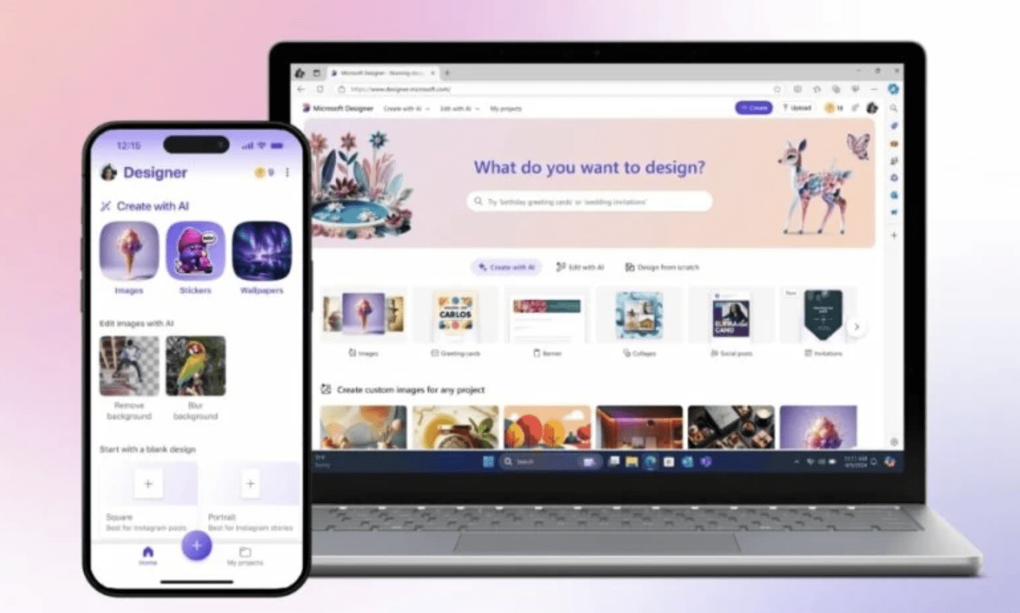 L’application Designer de Microsoft, similaire à Canva, arrive sur iOS et Android